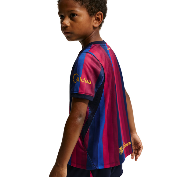 Komplet sportowy dla małych dzieci Nike FC Barcelona Stadium 2026 bordowo-granatowy II1625 683
