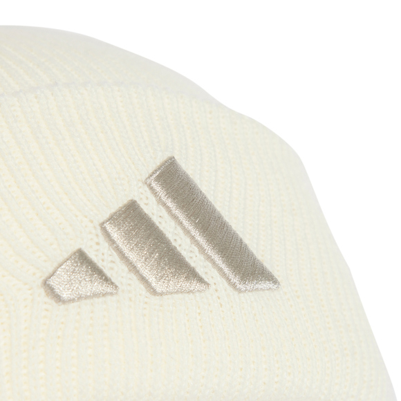 Czapka adidas New Logo Beanie Cuff kremowa JX5745
