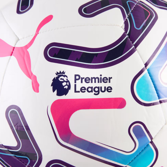 Piłka nożna Puma Stellar Play Premier League Reactivity biało-fioletowo-różowa 85119 01