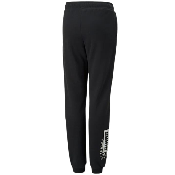 Spodnie dla dzieci Puma Alpha Sweatpants FL cL G czarne 670222 01