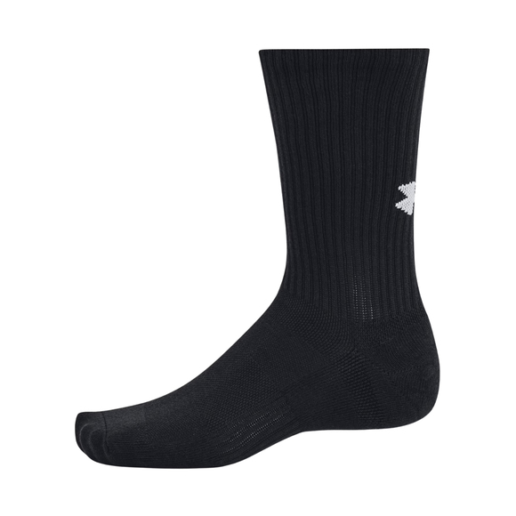Skarpety Under Armour TC 3pk Crew czarne 1386311 001