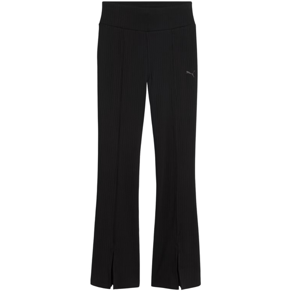 Legginsy damskie Puma Rib Flared czarne 694028 01