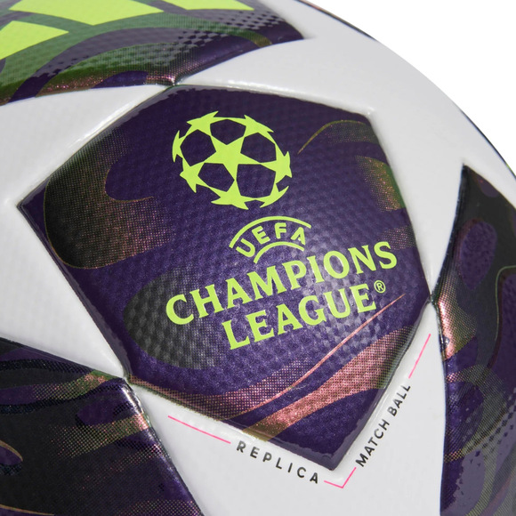 Piłka nożna adidas UCL 25/26 Final League fioletowo-biała JX9095