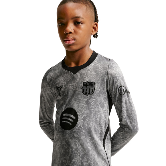 Koszulka bramkarska dla dzieci Nike FC Barcelona 2026/27 Stadium Away szara IO8337 013 