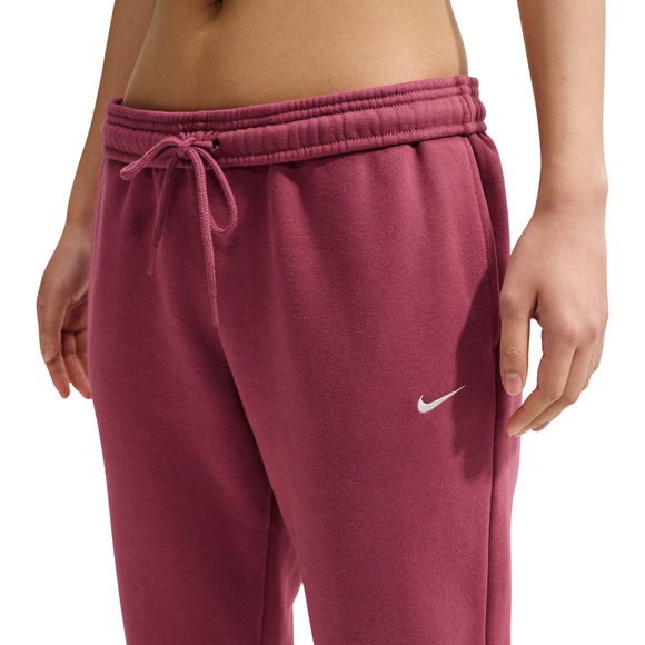 Spodnie damskie Nike Studio Fleece różowe IM8076 654