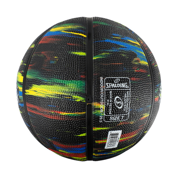 Piłka do koszykówki Spalding Marble czarno-zielona 84402Z