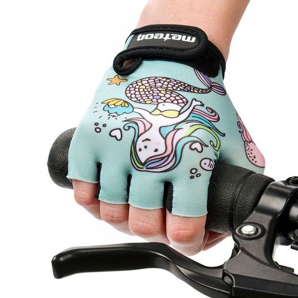 Rękawiczki rowerowe dla dzieci Meteor Mermaid Jr 26169-26170-26171
