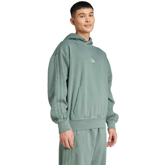 Bluza męska adidas A SZN W FL HD zielona JL6538
