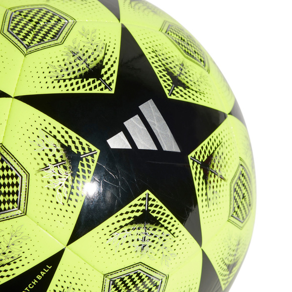 Piłka nożna adidas UCL Club 24/25 Knockout Stages żółto-czarna JH1282