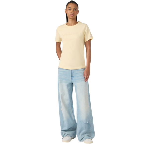 Koszulka damska Champion Short Sleeve żółta 119125 YS175