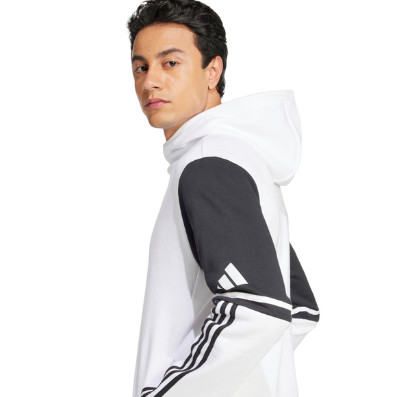 Bluza męska adidas Squadra 25 Sweat Hoodie biało-czarna JD2976