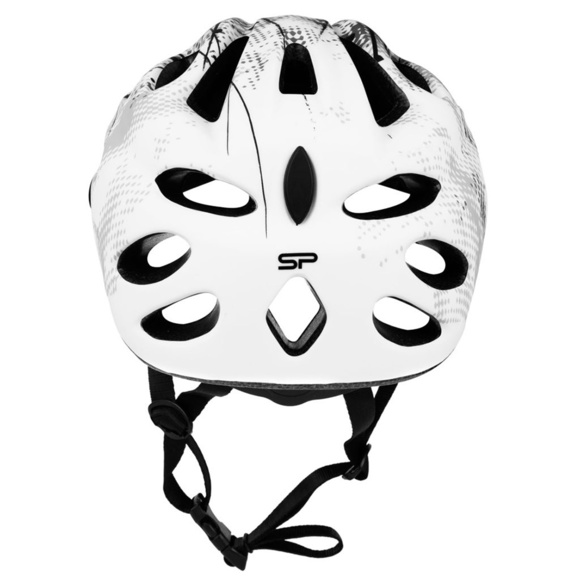 Kask rowerowy Spokey Checkpoint 55-58 cm biało-czarny 926890