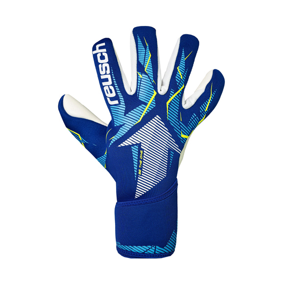 Rękawice bramkarskie Reusch Fastgrip Advance Junior niebieskie 5672200 4994