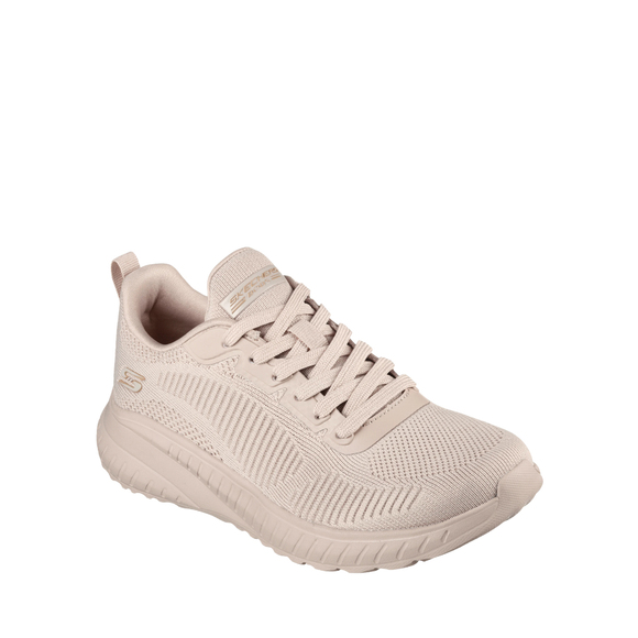 Buty damskie Skechers Bobs Squad Chaos Off beżowe 117209 NUDE 