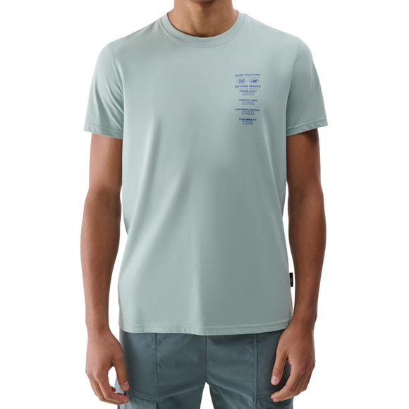 Koszulka męska 4F M2536 miętowa 4FRSS24TTSHM2536 47S