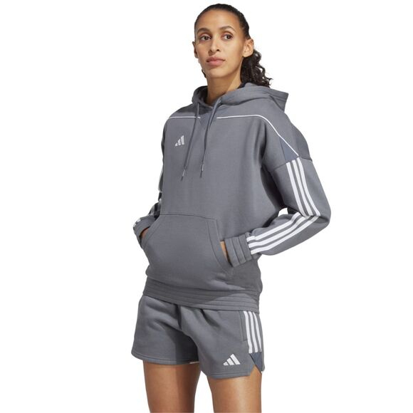 Bluza damska adidas Tiro 23 League Sweat Hoodie szara HZ3013