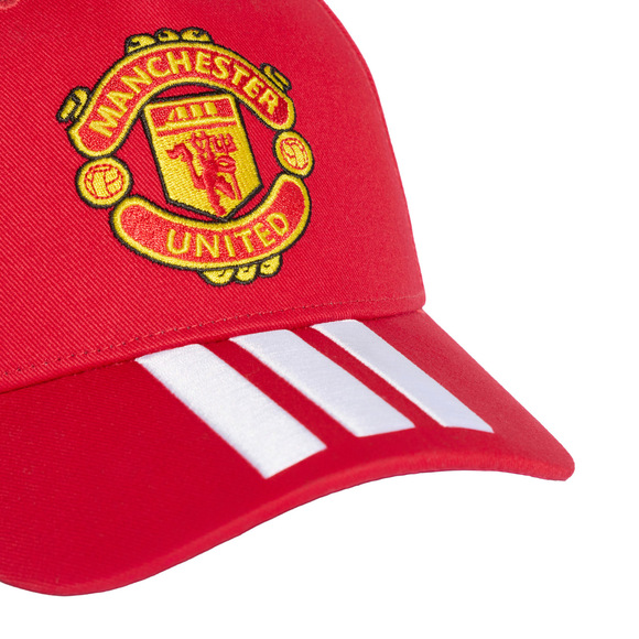 Czapka dla dzieci adidas Manchester United czerwono-biała KT0655