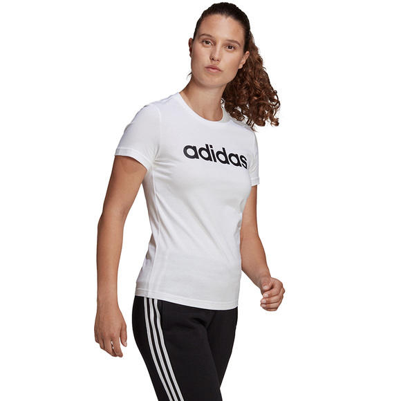 Koszulka damska adidas Essentials Linear biała GL0768