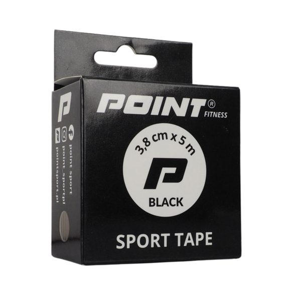 Taśma sportowa Point Tape 3,8 cm x 5 m czarna