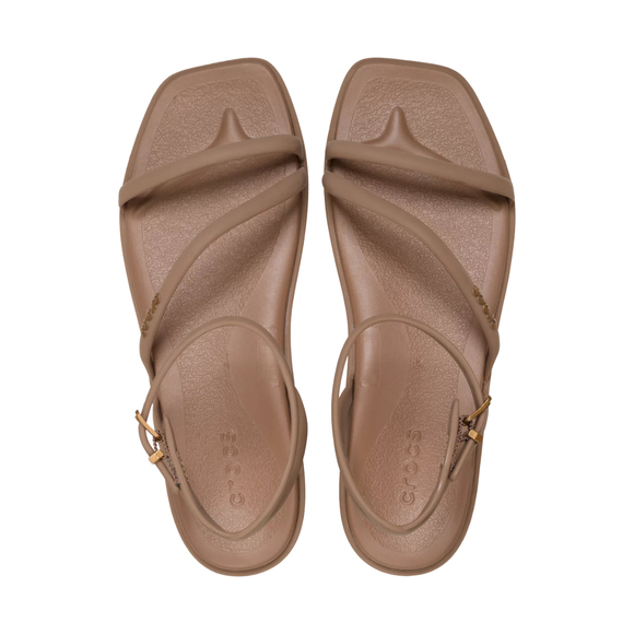 Sandały damskie Crocs Miami Ankle Strap brązowe 212256 2JJ