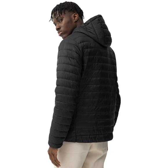 Kurtka męska puchowa 4F głęboka czerń 4FSS23TDJAM085 20S