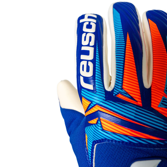 Rękawice bramkarskie Reusch Attrakt Gold X NC niebieskie 5670955 4126