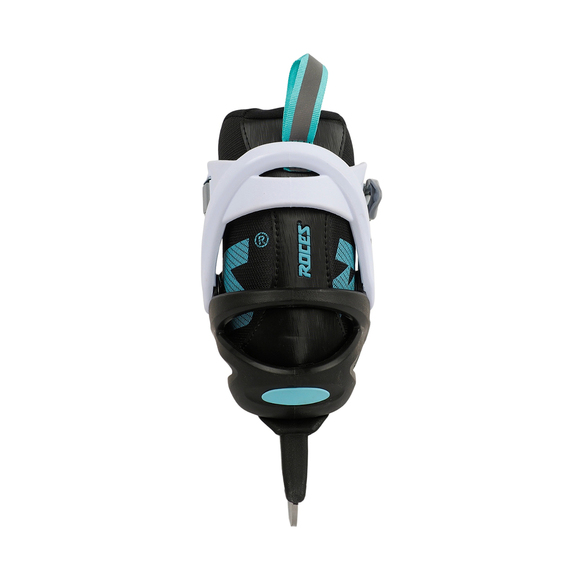 Łyżwy damskie Roces ICY 5 czarno-biało-błękitne 450737 001