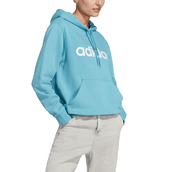 Bluza damska adidas Essentials Linear błękitna IC6886