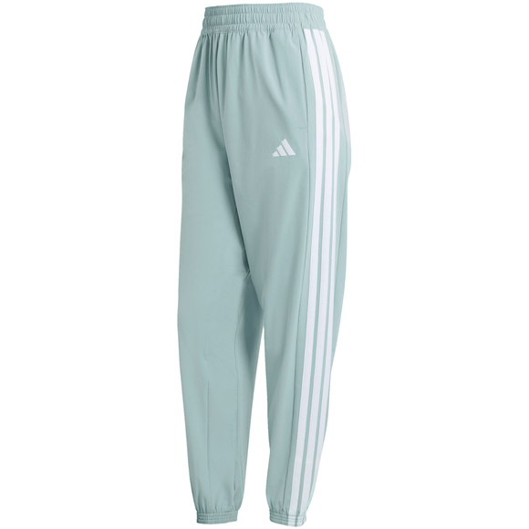 Spodnie damskie adidas Workout Essentials 3-Stripes Woven miętowe KC5494