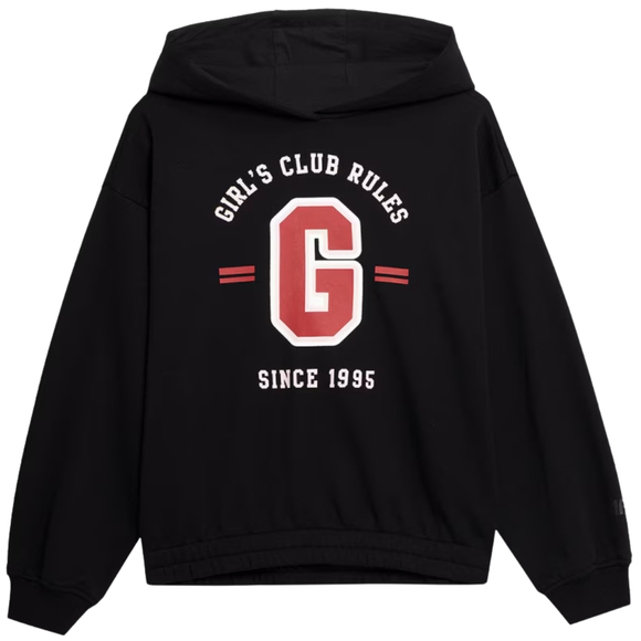 Bluza dla dziewczynki 4F głęboka czerń HJZ22 JBLD004 20S