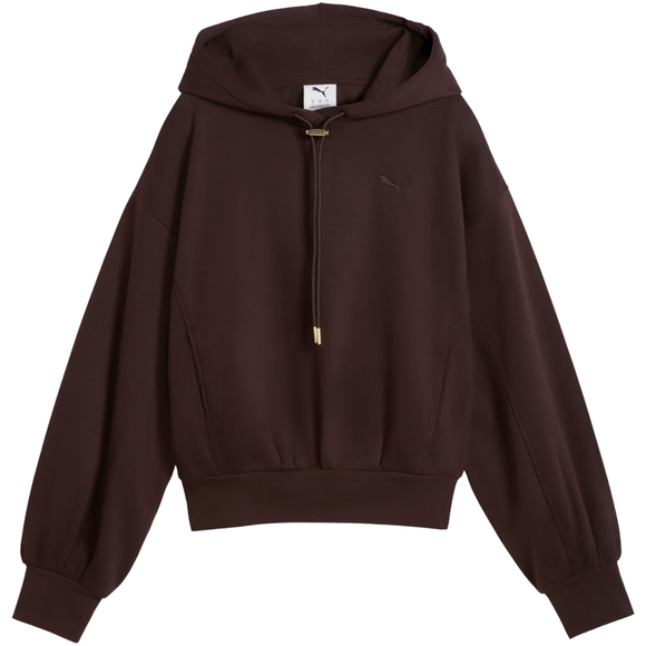 Bluza damska Puma Her Relaxed Hoodie brązowa 694027 33