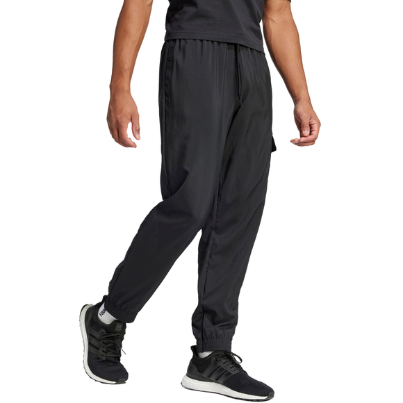 Spodnie męskie adidas Essentials Small Logo Cargo czarne JF3538
