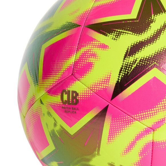 Piłka nożna adidas UCL Club 26/27 League Stage różowo-żółta KE9760