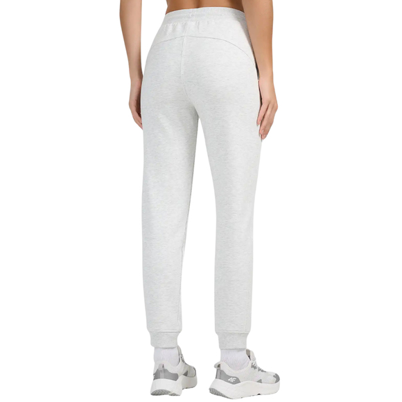 Spodnie damskie 4F CAS F1659 chłodny jasny szary melanż 4FWMM00TTROF1659 27M