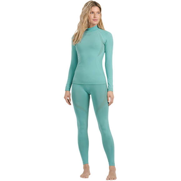 Koszulka termoaktywna damska 4F F216 morska zieleń 4FWAW25USEAF216 46S