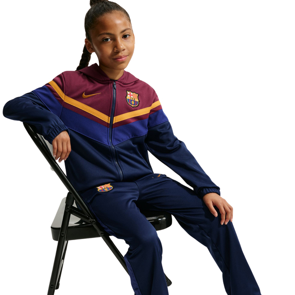 Dres dla dzieci Nike FC Barcelona Home granatowo-bordowy IO3566 682