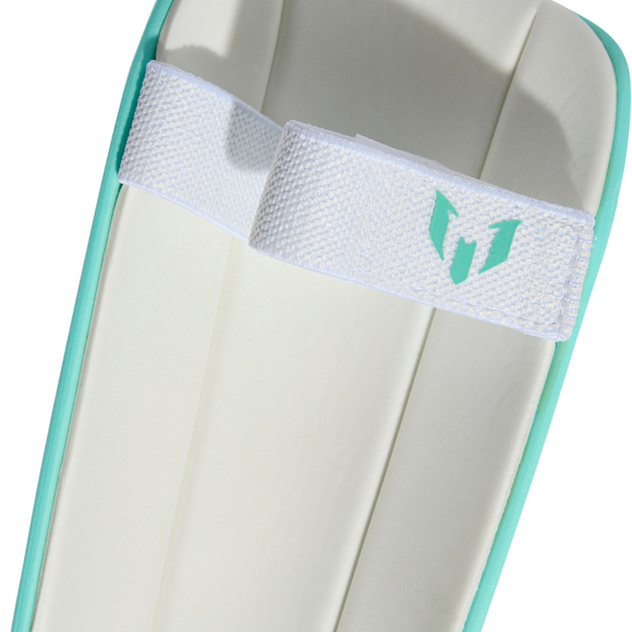 Ochraniacze piłkarskie dla dzieci adidas Messi Match jasnozielone KA7850