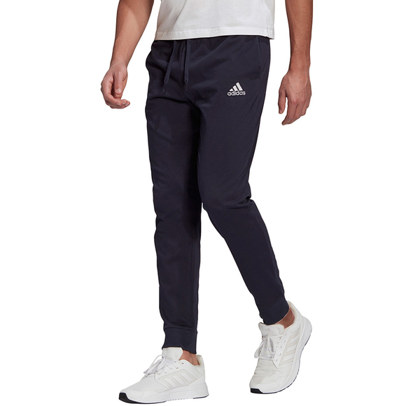 Spodnie męskie adidas Essentials Single granatowe GK9259