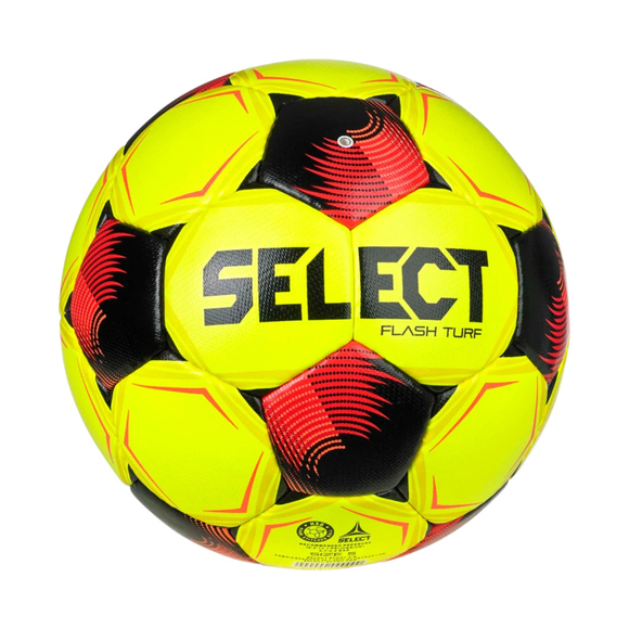 Piłka nożna Select FB Flash Turf v26 Fifa Basic 365.A1N żółto-czerwona 110056