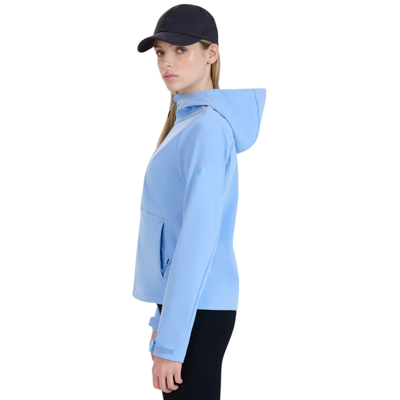 Kurtka damska softshell 4F F320 niebieska 4FWSS25TSOFF320 33S