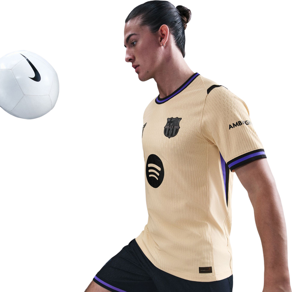 Koszulka męska Nike FC Barcelona 2025/26 Match Away beżowa HJ4554 784