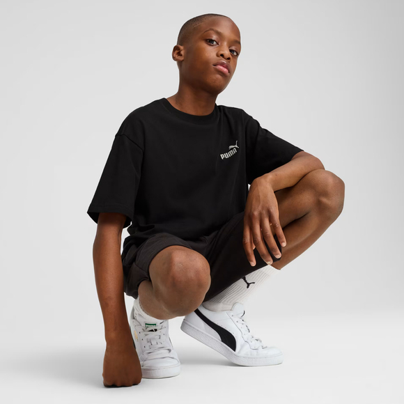 Koszulka dla dzieci Puma ESS Small No.1 Logo Relaxed Tee czarna 684920 01