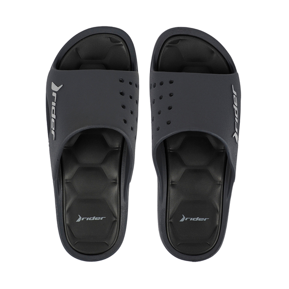 Klapki męskie Rider Bay XIV AD szaro-czarne 83632-BM435