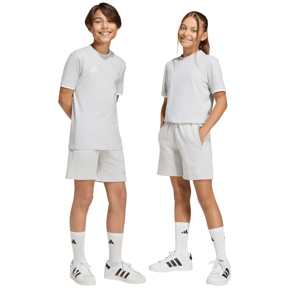 Spodenki dla dzieci adidas Entrada 26 Sweat szare KF5929