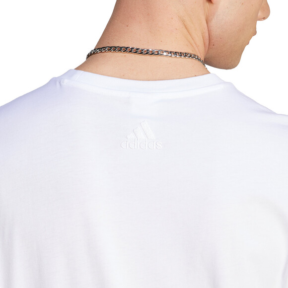 Koszulka męska adidas Essentials Single Jersey Big Logo Tee biała IJ8579