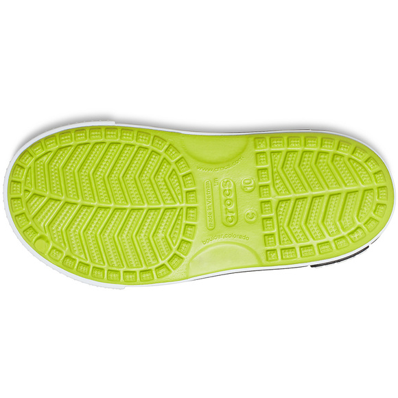 Sandały dla dzieci Crocs Crocband II Sandal limonkowo-czarne 14854 3T3