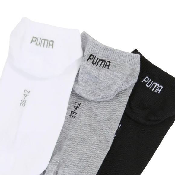 Skarpety Puma Sneaker Plain 3 pak szaro, białe, czarne 938624 17