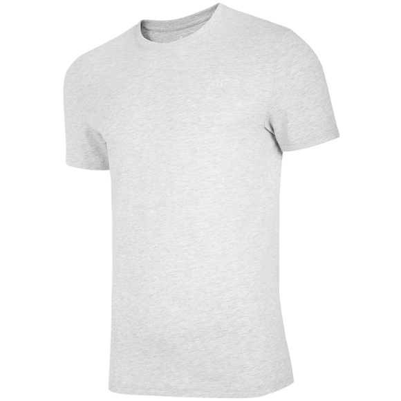 Koszulka męska 4F chłodny jasny szary melanż NOSH4 TSM003 27M