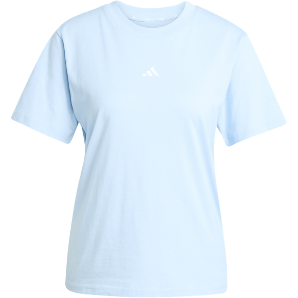 Koszulka damska adidas Essentials Small Logo jasnoniebieska JY4962