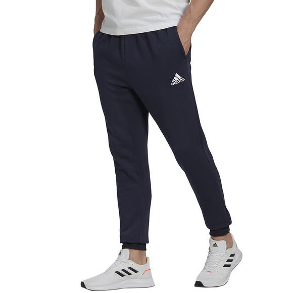 Spodnie męskie adidas Essentials Fleece Regular Tapered granatowe HL2231